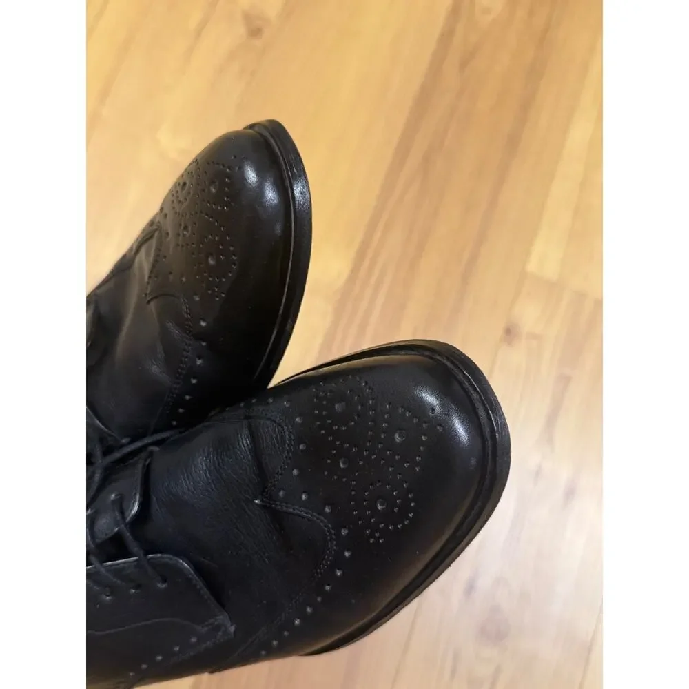 Cole Haan Mens BlK Leather Oxford Dress Shoes Sz 9M